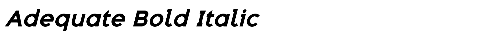 Adequate Bold Italic image